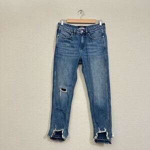 SCOTCH & SODA Bandit Boyfriend Jeans Blue Team Easy Chewed Hem